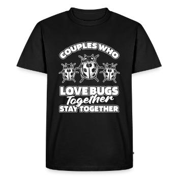 Entomology Entomologist Insect Couple - Men's Premium Organic T-Shirt - black - Front - Nico (187cm)