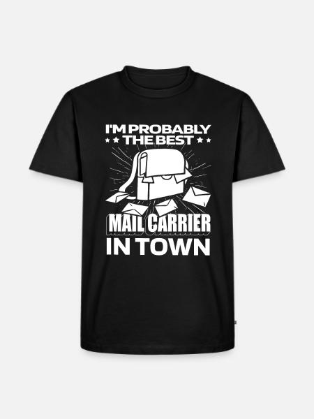 Postman Postman Lustig - Men's Premium Organic T-Shirt - black