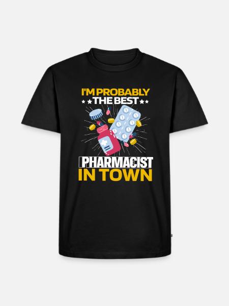 Pharmacy Pharmacist pills - Men's Premium Organic T-Shirt - black