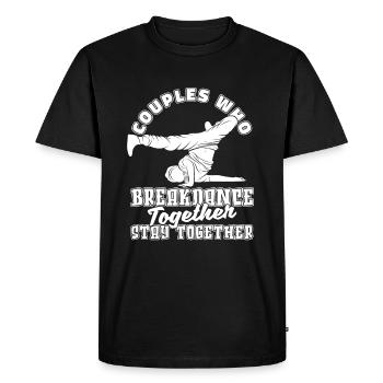 Breakdance Breakdancer Breakdancing Couple - T-shirt Premium bio Homme - noir - Devant - Nico (187cm)