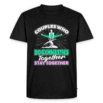 Rsg Gymnastique Sports Couple - T-shirt Premium bio Homme - noir - Devant - Nico (187cm)