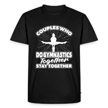 Rsg Gymnastique Sports Couple - T-shirt Premium bio Homme - noir - Devant - Nico (187cm)
