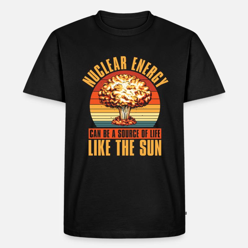 Physics Phyiker Nuclear Physics - Men's Premium Organic T-Shirt - black