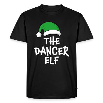 The Dancer Elf - Men's Premium Organic T-Shirt - black - Front - Nico (187cm)