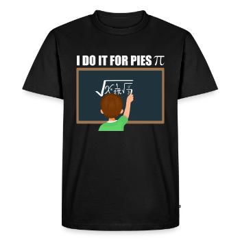 Calcul mathématique Pi - T-shirt Premium bio Homme - noir - Devant - Nico (187cm)