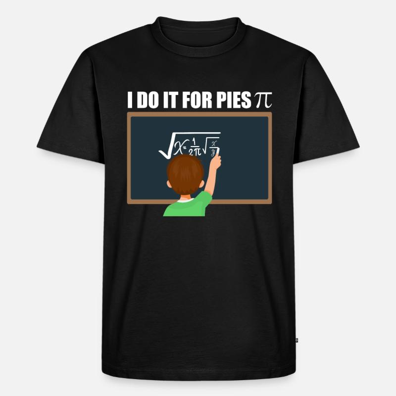 Mathe Calculus Pi - Männer Premium Bio T-Shirt - Schwarz