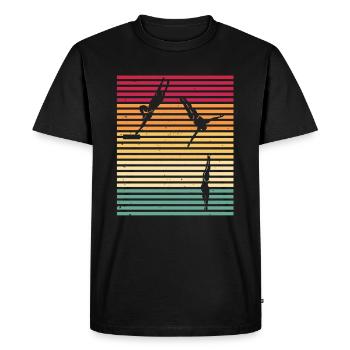 Diving Divers - Men's Premium Organic T-Shirt - black - Front - Nico (187cm)