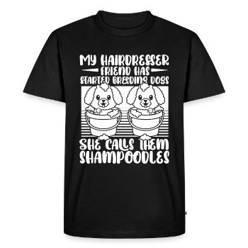 Coiffeur Coiffeur Chiens - T-shirt Premium bio Homme - noir - Devant - Nico (187cm)