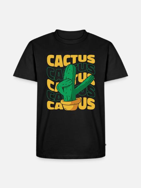 Cactus Garden - Men's Premium Organic T-Shirt - black