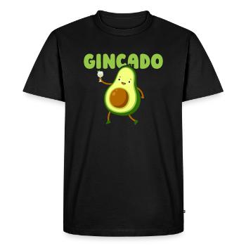 Gin Avocat - T-shirt Premium bio Homme - noir - Devant - Nico (187cm)