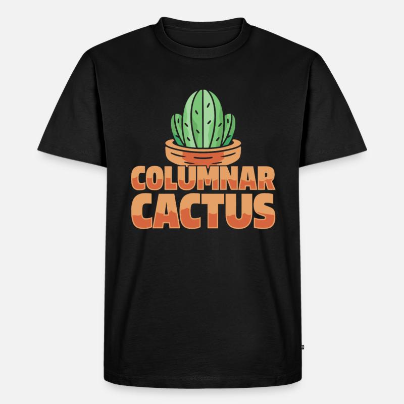 Kaktus Garten - Männer Premium Bio T-Shirt - Schwarz