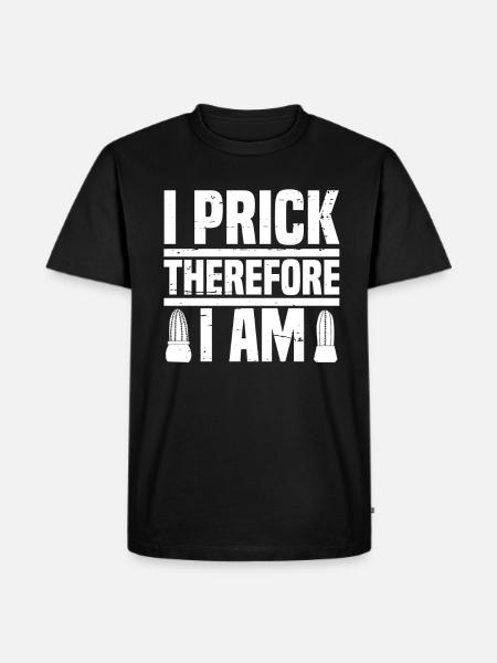Kaktus Garten - Männer Premium Bio T-Shirt - Schwarz