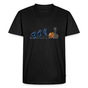 Aircraft Mechanic Evolution - Men's Premium Organic T-Shirt - black - Front - Nico (187cm)