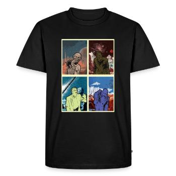 Zombie Halloween Creepy - Men's Premium Organic T-Shirt - black - Front - Nico (187cm)