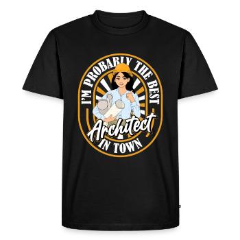 Architect Architecture Funny - Men's Premium Organic T-Shirt - black - Front - Nico (187cm)