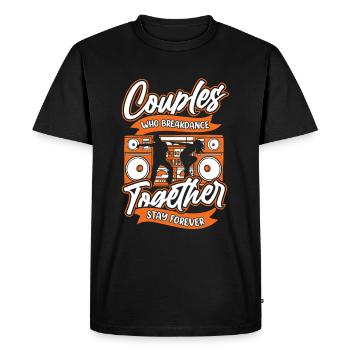 Breakdance Breakdancer Breakdancing Couple - T-shirt Premium bio Homme - noir - Devant - Nico (187cm)