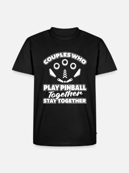 Pinball Pair - Men's Premium Organic T-Shirt - black
