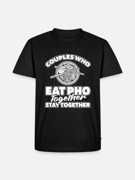 Pho Bowl Pair - Men's Premium Organic T-Shirt - black
