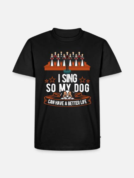 Choirmaster Dog - Men's Premium Organic T-Shirt - black