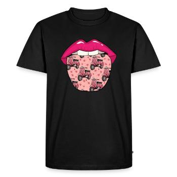 Lèvres de scooter - T-shirt Premium bio Homme - noir - Devant - Nico (187cm)