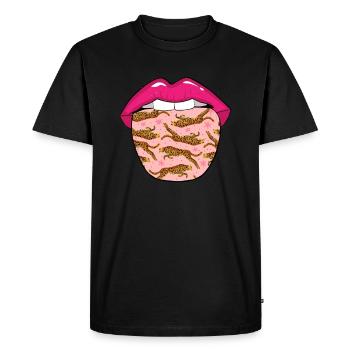 Lèvres Jaguar - T-shirt Premium bio Homme - noir - Devant - Nico (187cm)