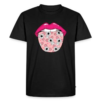 Langue d’ours Koala - T-shirt Premium bio Homme - noir - Devant - Nico (187cm)