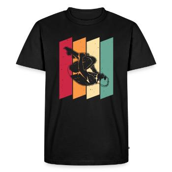 Diving Divers - Men's Premium Organic T-Shirt - black - Front - Nico (187cm)