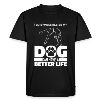 Rsg Gymnastique Sports Gymnastique Chien - T-shirt Premium bio Homme - noir - Devant - Nico (187cm)