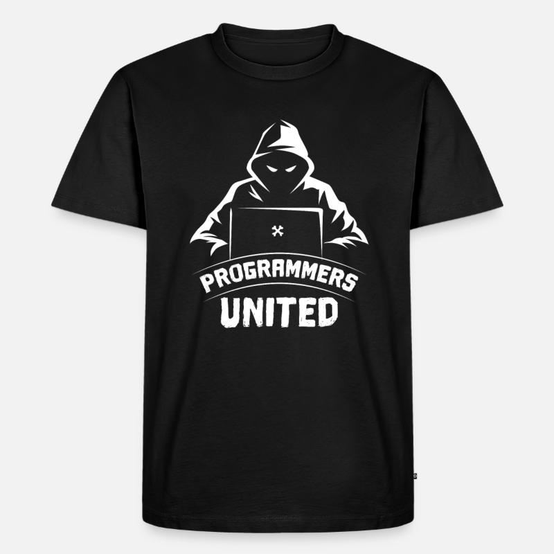 Developer Coder Programmer - Men's Premium Organic T-Shirt - black