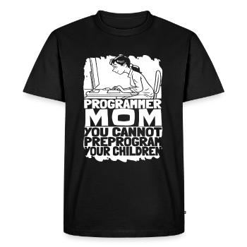 Développeur Coder Programmeur Mama - T-shirt Premium bio Homme - noir - Devant - Nico (187cm)