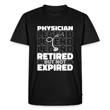 Médecin généraliste Médecin à la retraite - T-shirt Premium bio Homme - noir - Devant - Nico (187cm)