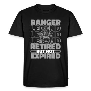 Retired forester - Men's Premium Organic T-Shirt - black - Front - Nico (187cm)