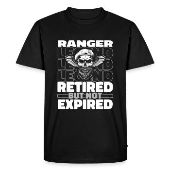 Retired forester - Men's Premium Organic T-Shirt - black - Front - Nico (187cm)