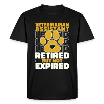 Veterinary assistant Retired veterinary assistant - Men's Premium Organic T-Shirt - black - Front - Nico (187cm)