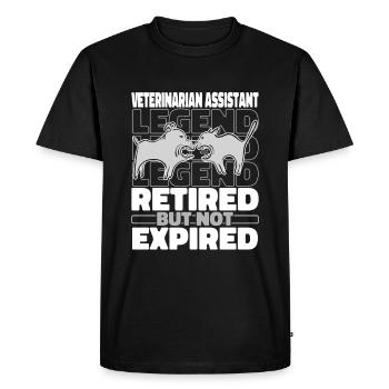 Veterinary assistant Retired veterinary assistant - Men's Premium Organic T-Shirt - black - Front - Nico (187cm)