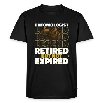 Entomology Entomologist Retired Insect - Men's Premium Organic T-Shirt - black - Front - Nico (187cm)