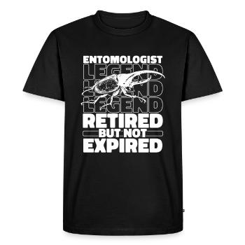 Entomology Entomologist Retired Insect - Men's Premium Organic T-Shirt - black - Front - Nico (187cm)