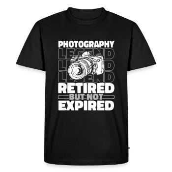 Photographer Photography Retired Camera - Men's Premium Organic T-Shirt - black - Front - Nico (187cm)