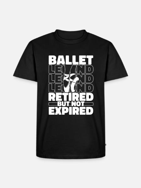 Retired Ballet Balerina - Men's Premium Organic T-Shirt - black