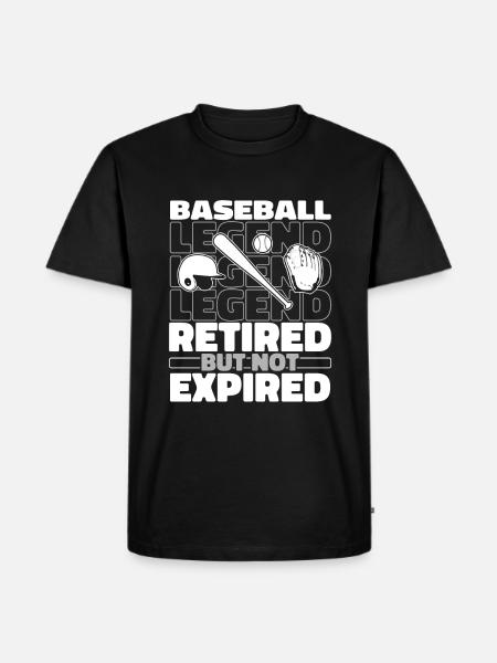 Retired baseball - Men's Premium Organic T-Shirt - black