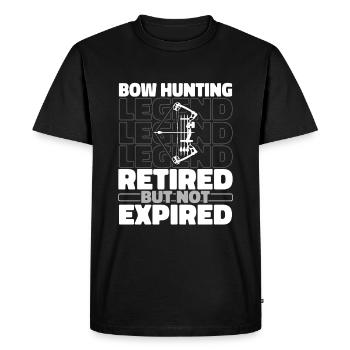 Chasseurs à l’arc à la retraite - T-shirt Premium bio Homme - noir - Devant - Nico (187cm)