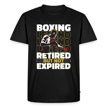 Boxing Boxer Retired - Men's Premium Organic T-Shirt - black - Front - Nico (187cm)