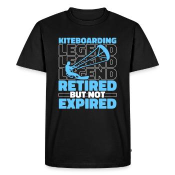 Kitesurfer Kitesurfen Kiten Kitesurf - T-shirt Premium bio Homme - noir - Devant - Nico (187cm)