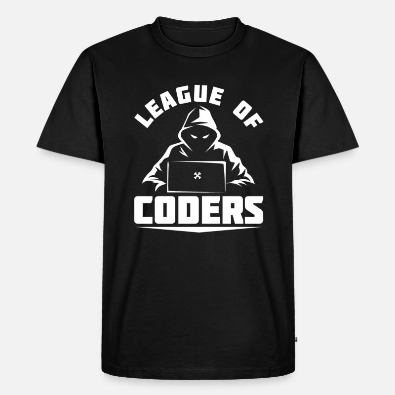 Entwickler Coder Programmierer - Männer Premium Bio T-Shirt - Schwarz
