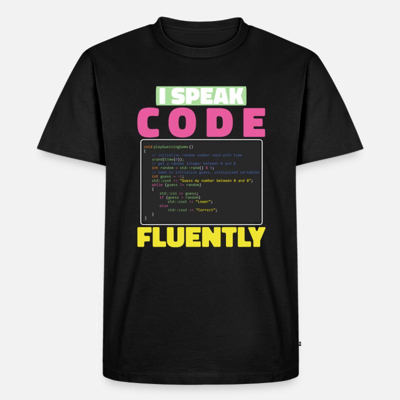 Développeur Coder Programmeur Sarcasme - T-shirt Premium bio Homme - noir