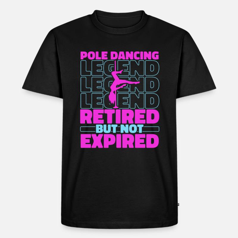Pole Dancing Im Ruhestand - Männer Premium Bio T-Shirt - Schwarz