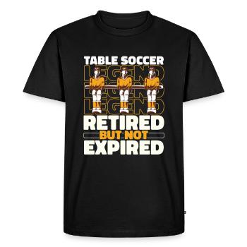 Retired table football - Men's Premium Organic T-Shirt - black - Front - Nico (187cm)