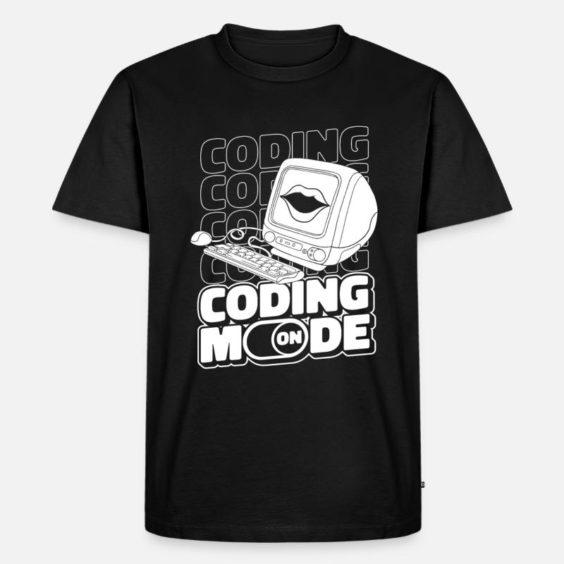 Entwickler Coder Programmierer Computer - Männer Premium Bio T-Shirt - Schwarz