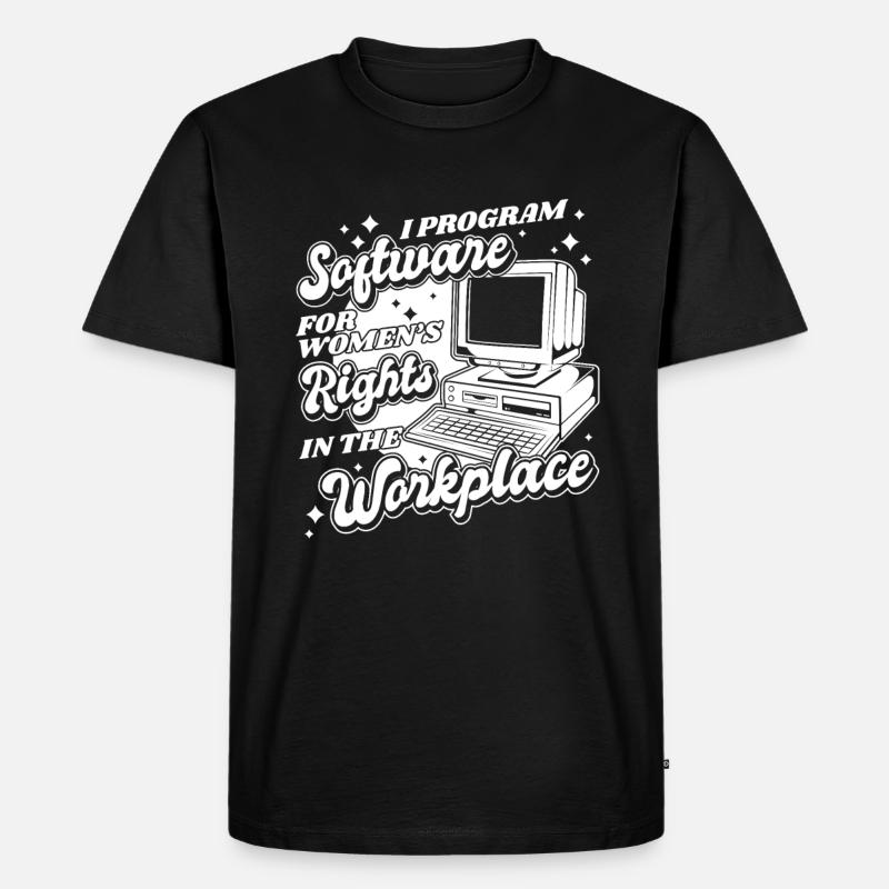 Developer Coder Programmer Computer - T-shirt Premium bio Homme - noir