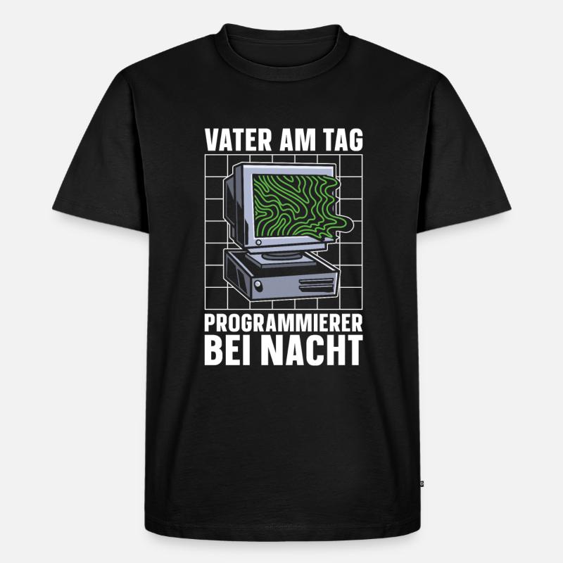 Entwickler Coder Programmierer - Männer Premium Bio T-Shirt - Schwarz